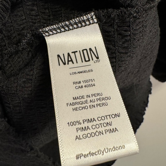 NATION LTD Bianca 80’s Smocked Tee - Picture 6 of 7